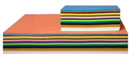 Stacks of foam Stacks of foam