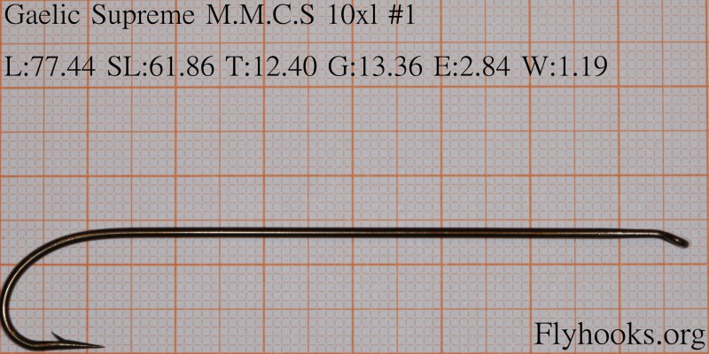 Gaelic Supreme: Mike Martinek Carrie Stevens Rangeley streamer hook 10xl #1 on Flyhooks.org